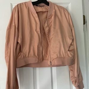 Zara Pink Bomber Jacket